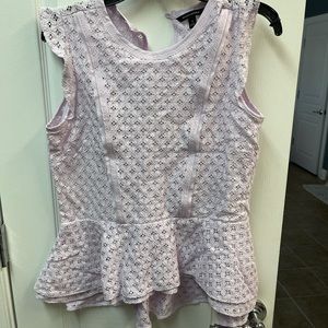Banana Republic Peplum lace top.